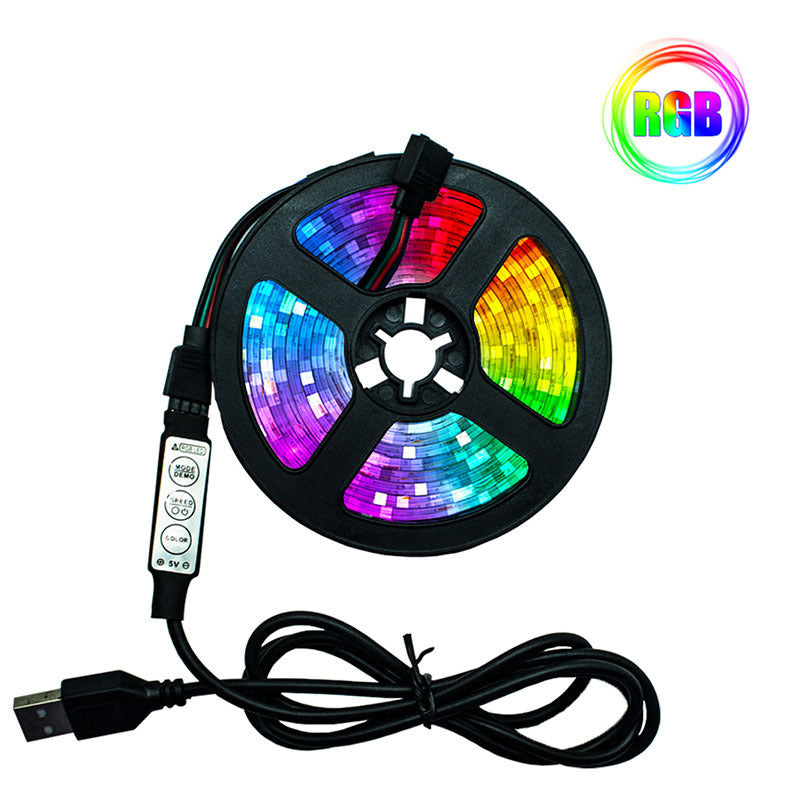 Tiras de luces LED RGB inteligentes con control remoto y aplicación: transforma tu habitación al instante.